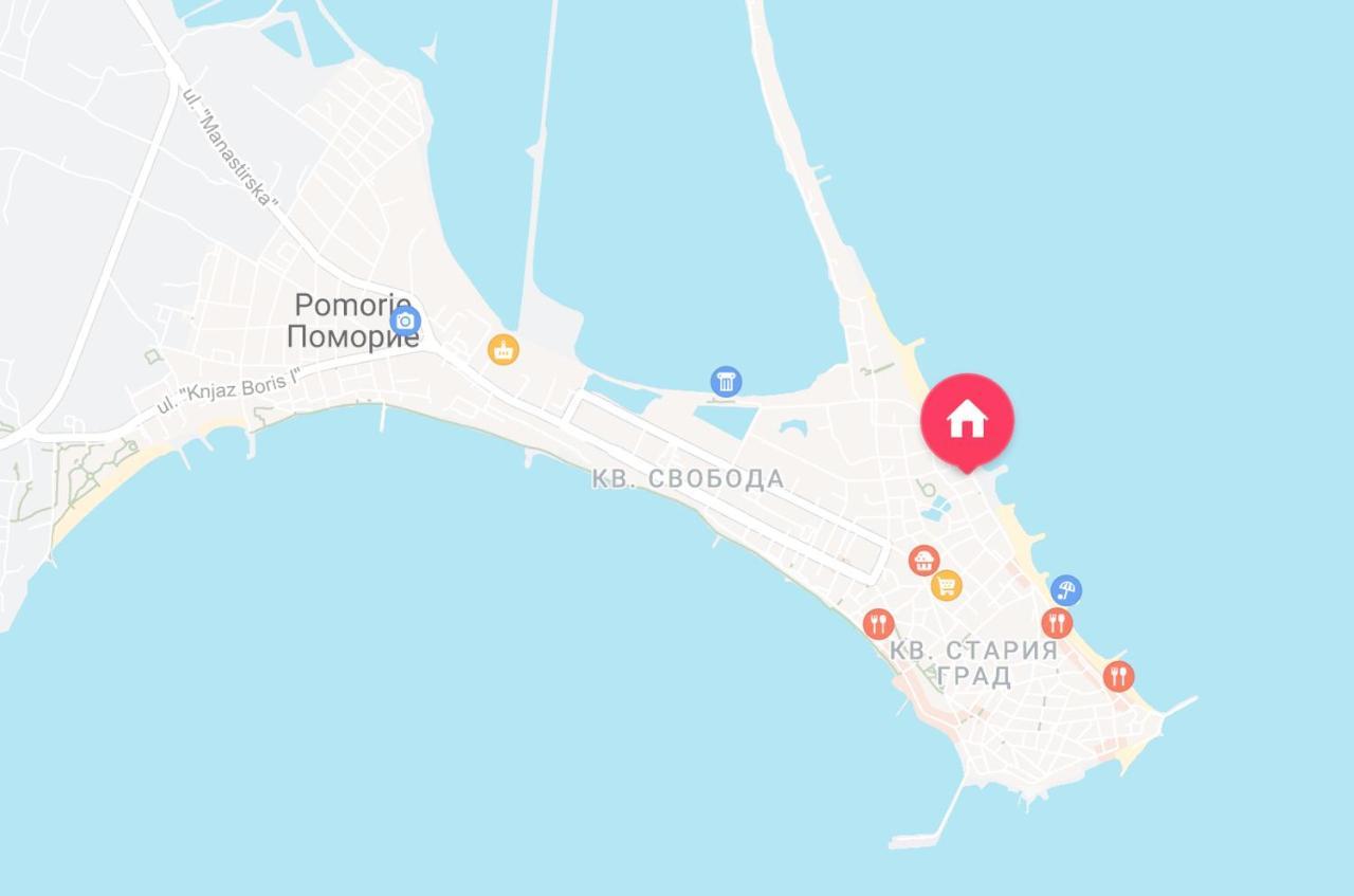 Sea View Apartment With Free Parking Pomorie Exteriör bild
